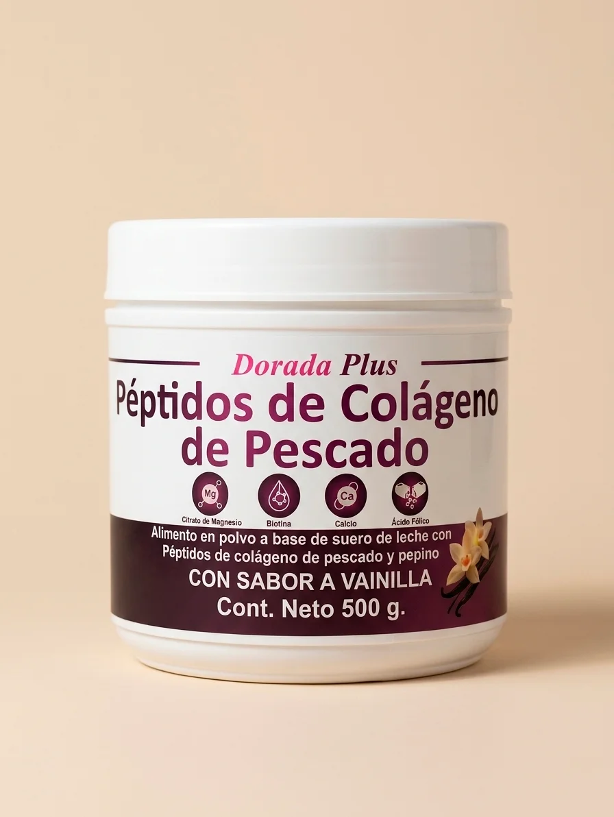 Péptidos de Colágeno de Pescado Dorada Plus Vainilla 500g